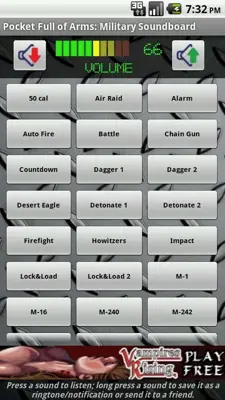 Pocket Full of Arms Military Soundboard android App screenshot 1